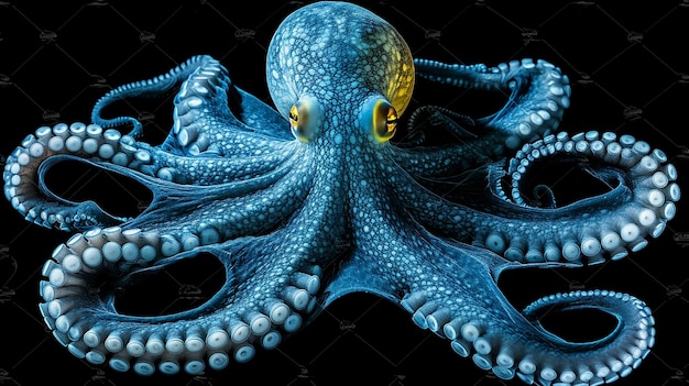 Foto lindo pulpo vector hd 8k fondo de pantalla stock photo