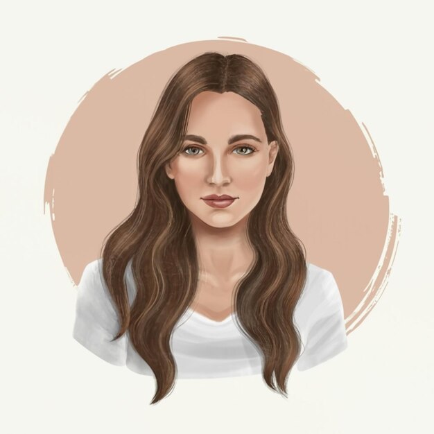 Lindo retrato de vector de mujer para el día de la mujer