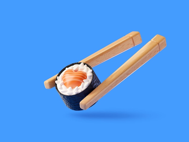 Un lindo rollo de sushi con salmón en forma de corazón Love sushi Sushi bar restaurante japonés comida asiática