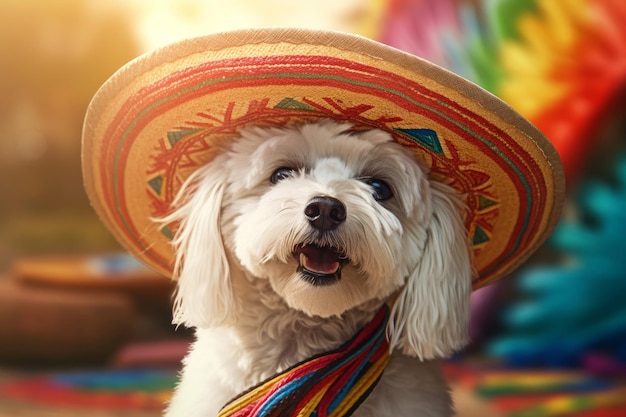 Lindo sombrero de perro Generar Ai