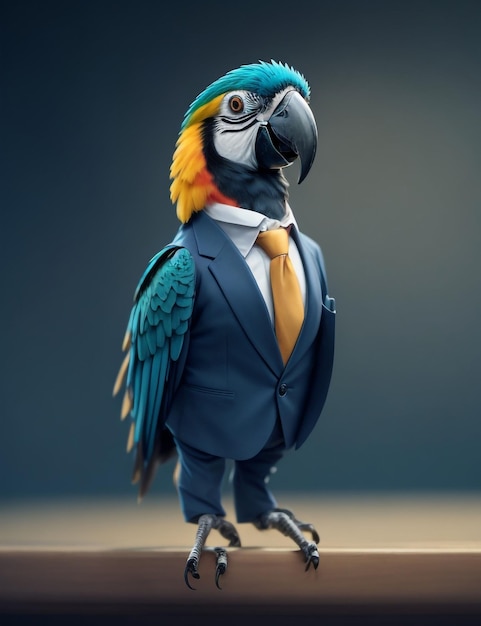 lindo_tiny_guacamayo_de_pie_en_un_traje