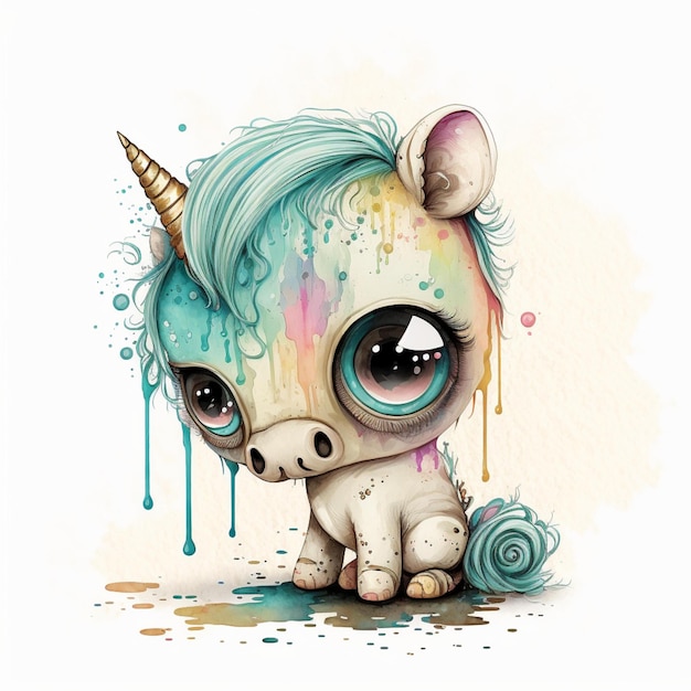 Lindo Unicornio Chibi 37