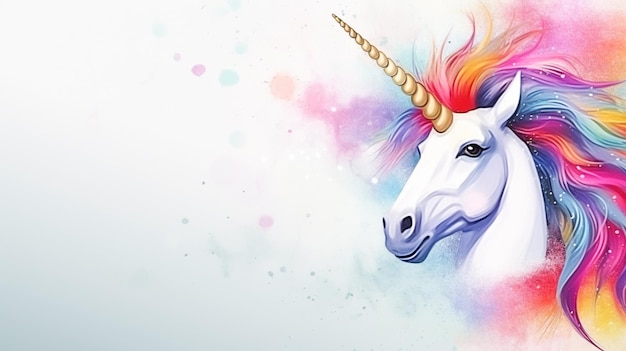 El lindo unicornio de la fantasía del pony de dibujos animados