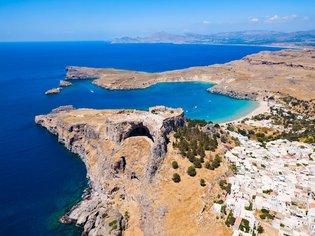 Lindos Acrópole e praia de Rodes