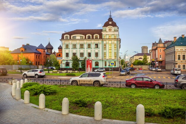 Lindos edifícios antigos de kazan