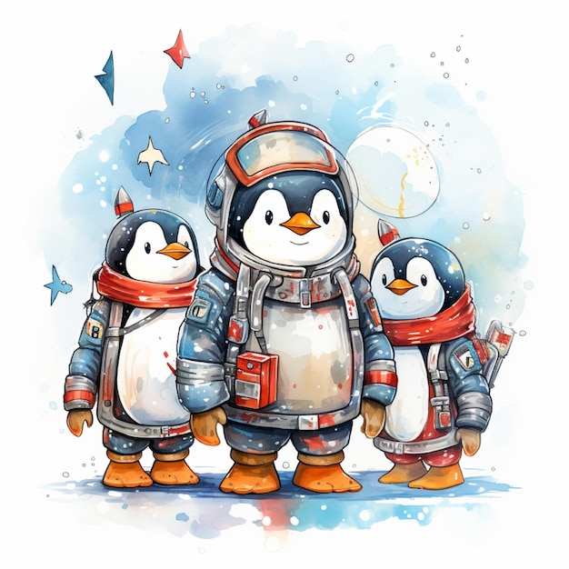 lindos pinguinos