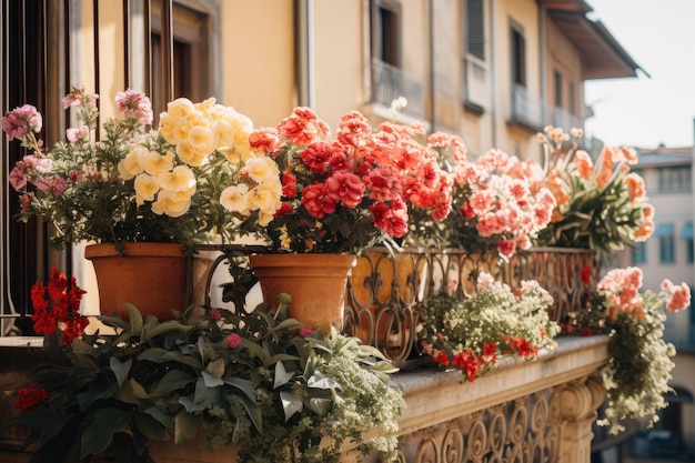 Lindos vasos com flores