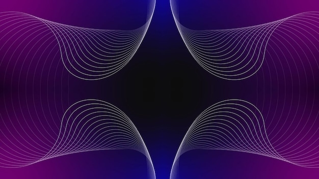 Línea de cinta línea geométrica colorida línea geométrica fondo abstracto