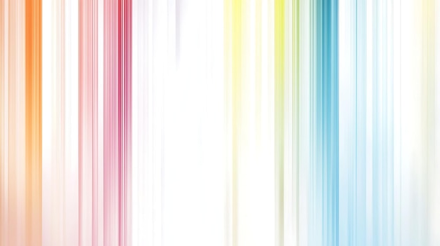 una línea de color arco iris con muchos colores de arcoirís