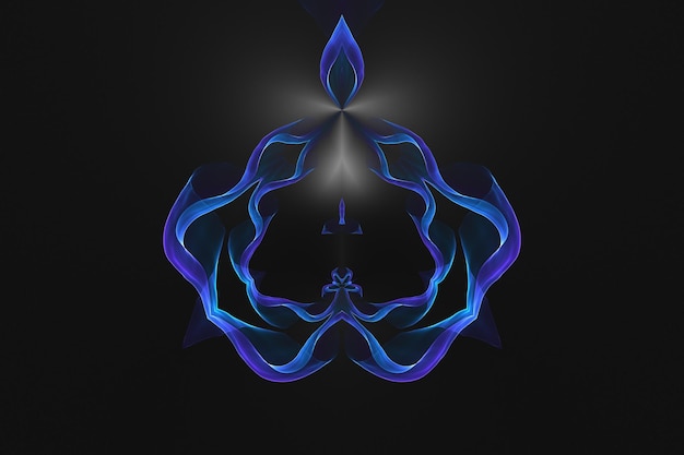 Línea colorida y diseño de fondo de onda
