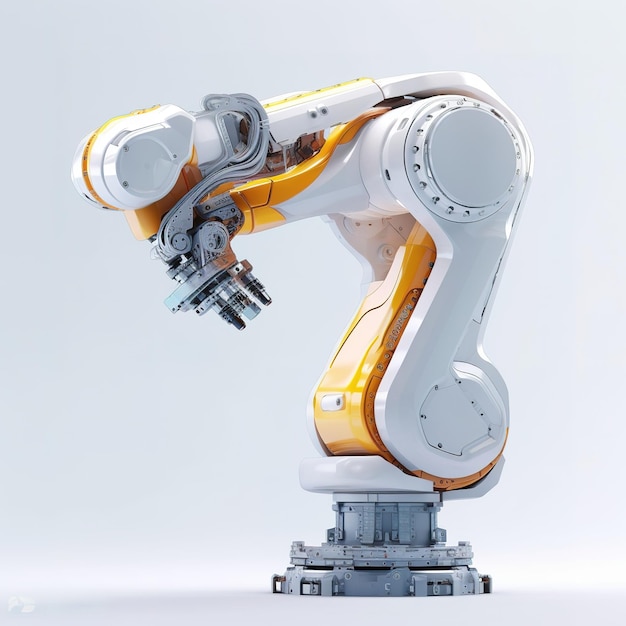 Línea de ensamblaje automatizada de brazos robóticos