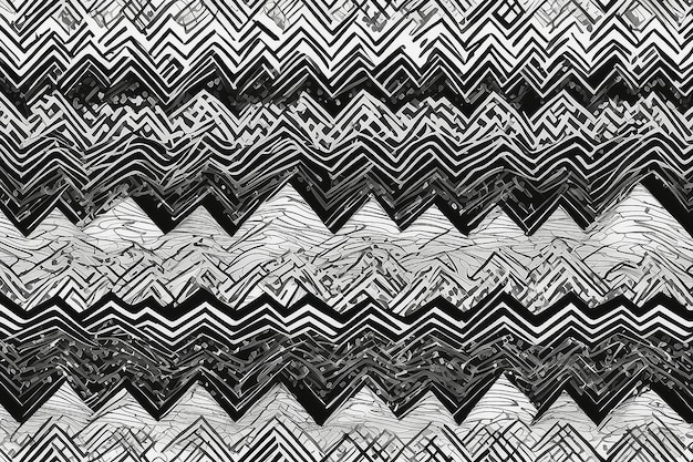 Foto línea de fondo franja chevron patrón de zigzag cuadrado diseño vectorial abstracto sin costuras.