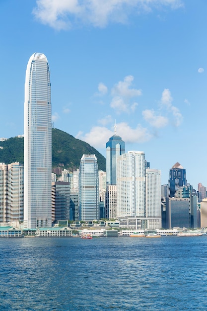 Foto línea del horizonte de hong kong