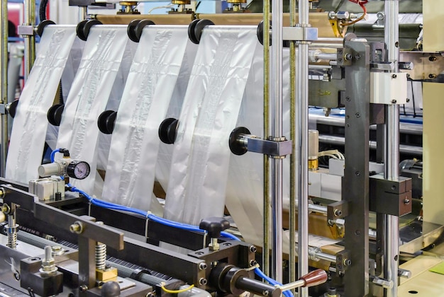 Línea de producción automatizada Bolsa de plástico Industrial