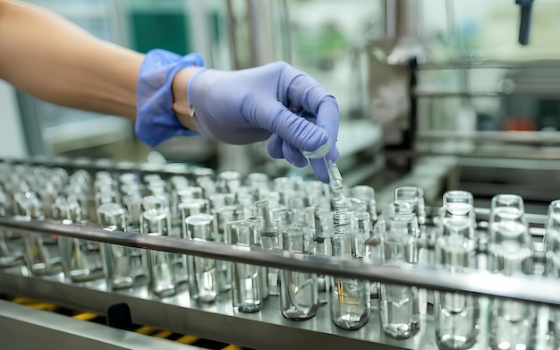 línea de producción de botellas de vidrio farmacéuticas