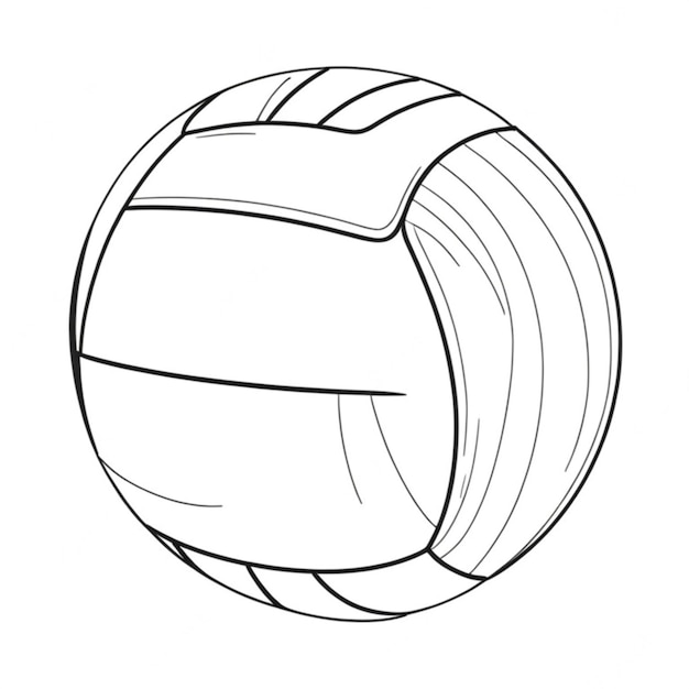 línea de voleibol fondo blanco