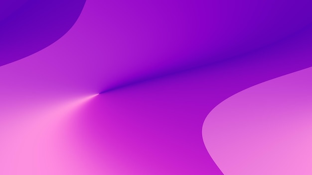 líneas 3D de color púrpura y rosa con un fondo púrpura
