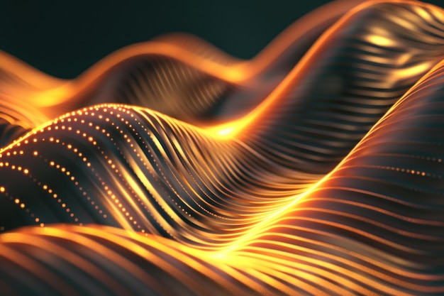 Foto líneas abstractas en 3d con fondo brillante