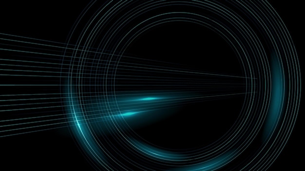 Líneas azules mínimo abstracto fondo de tecnología futurista