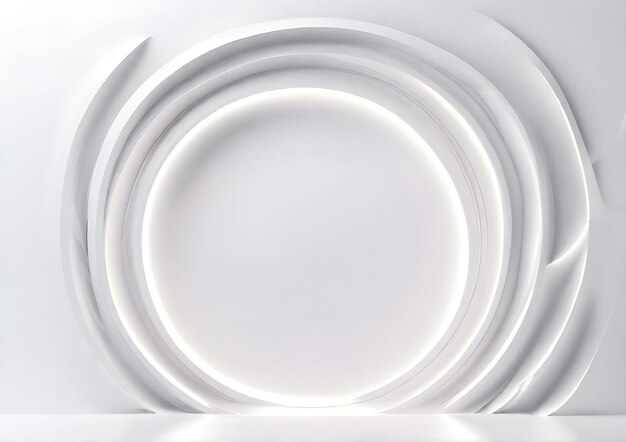 Líneas blancas 3D de fondo Papel de pared 3D líneas blancas abstractas minimalismo IA generativa