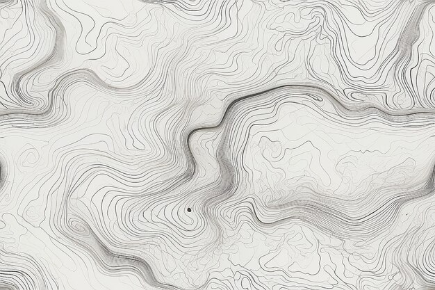 Las líneas de contorno topográficas mapean un patrón sin costuras