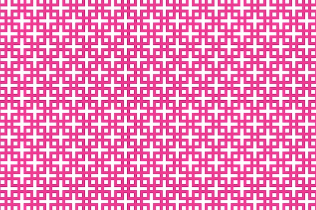 Líneas cruzadas blancas sobre un fondo rosa.