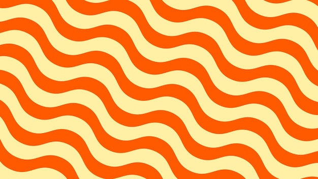 Líneas curvas de fondo patrón ondulado con líneas de color naranja y amarillo estilo gráfico futurista