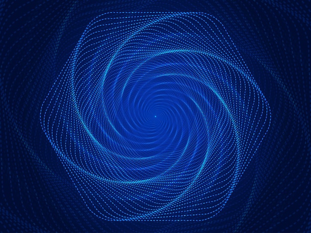 Líneas espirales brillantes espacio del túnel fondo abstracto