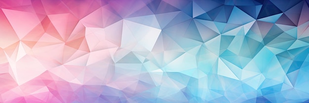 Líneas geométricas abstractas cristalino rosa cielo azul verde pálido fondo panorámico