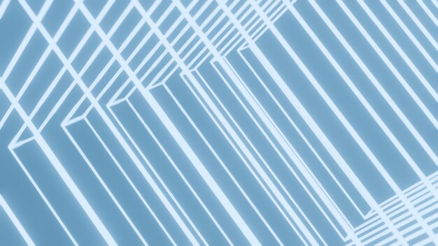 Líneas de neón abstractas generadas por computadora