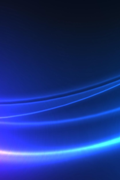 Líneas de neón azul abstractas