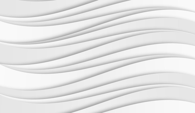 Líneas onduladas blancas sobre un fondo blanco.