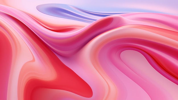 Líneas onduladas de colores sobre una superficie.