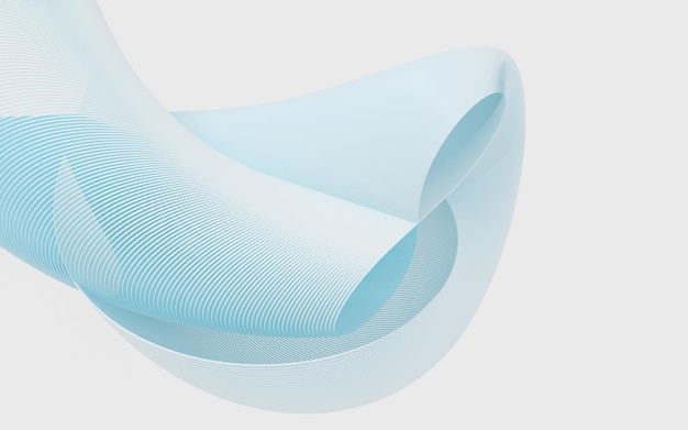 Líneas onduladas patrón fondo curva estructura 3d renderizado