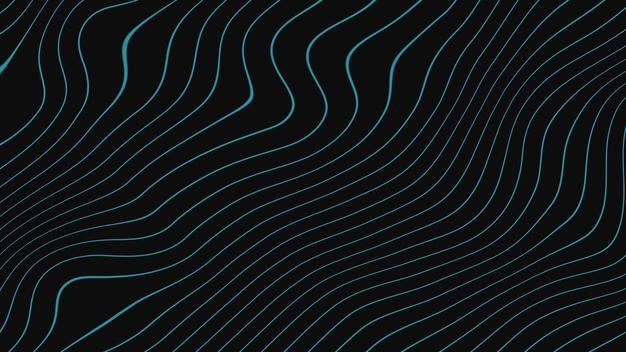 Líneas onduladas resumen mínimo elegante fondo de movimiento oscuro bucle sin fisuras para el fondo del título