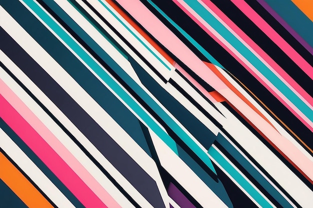 Foto líneas paralelas vibrantes patrón geométrico abstracto para conceptos de moda