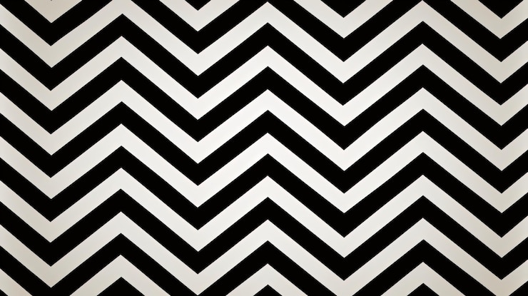 Foto líneas en zigzag con un patrón hipnótico y hipnótico