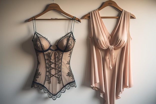 Lingerie sensual em um manequim ai generativo