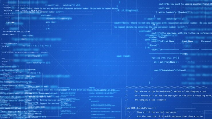 Linguagem de programação de código de computador Tecnologia de cordas de fundo