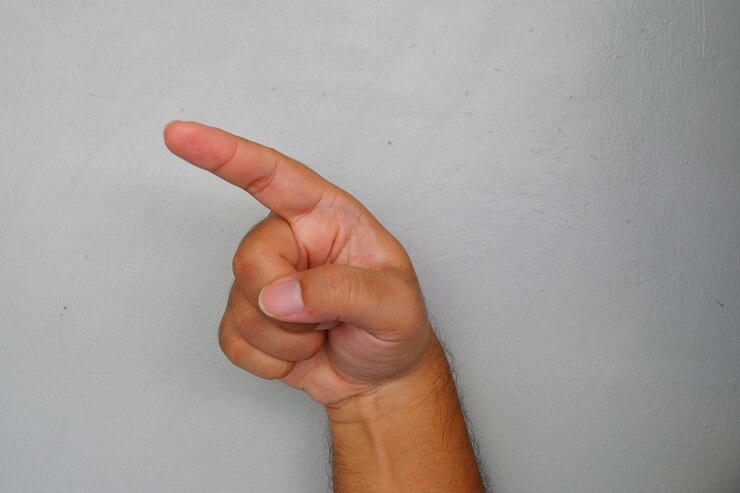 Foto linguagem de sinais de mão para a letra z