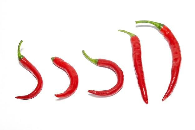 Linha de red hot chili peppers isolada no branco