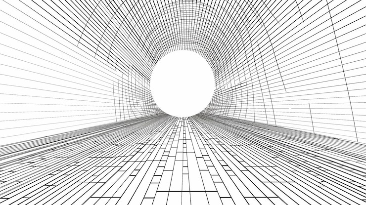 Foto linha de trabalho linhas retas radiantes estilo artístico design abstrato