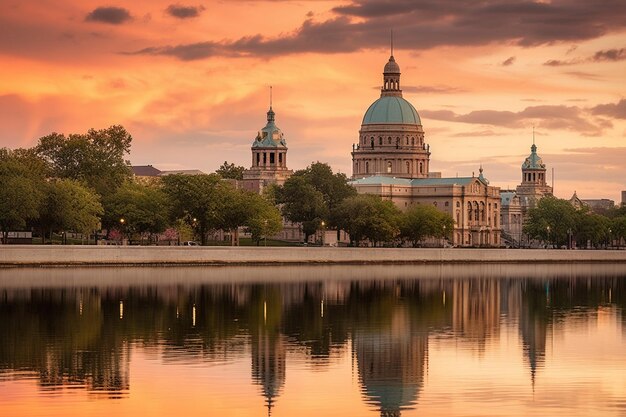 Foto linha do horizonte de harrisburg, pensilvânia