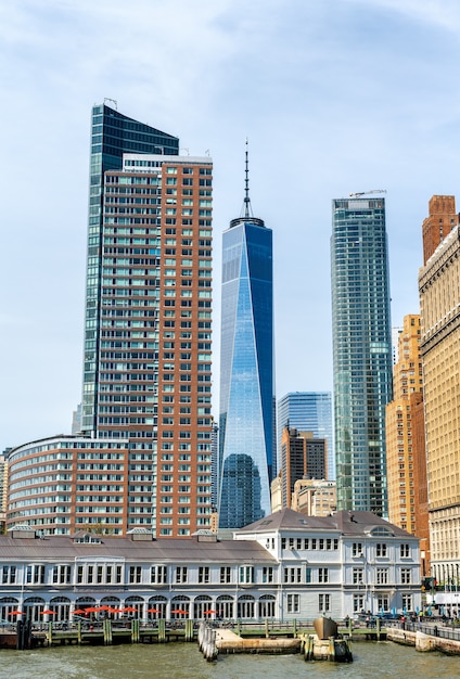 Linha do horizonte de Manhattan na cidade de Nova York