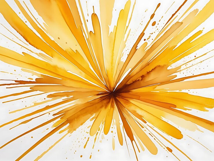 Foto linhas abstratas amarelas e brancas flor amarela e laranja é mostrada com a palavra g sobre ele
