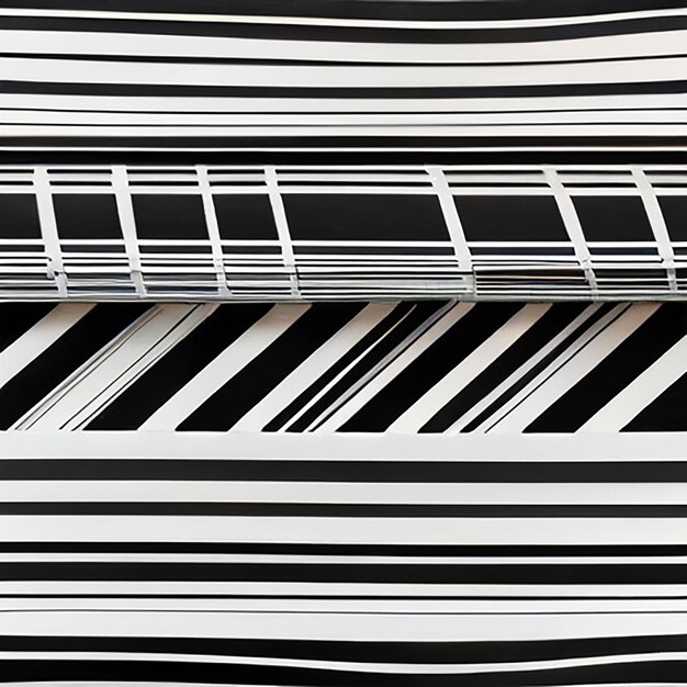 Linhas abstratas em preto e branco para fundo com geração de IA