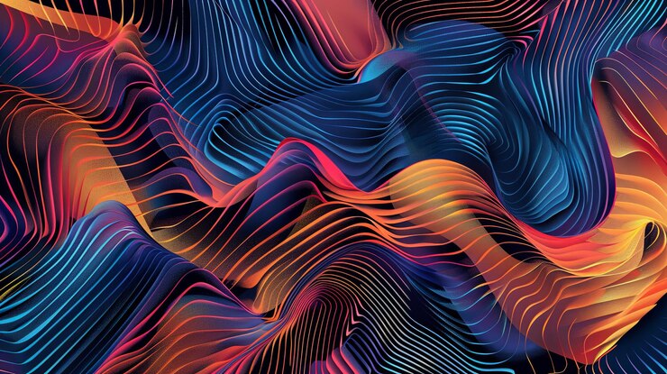 Foto linhas abstratas papel de parede sem costura