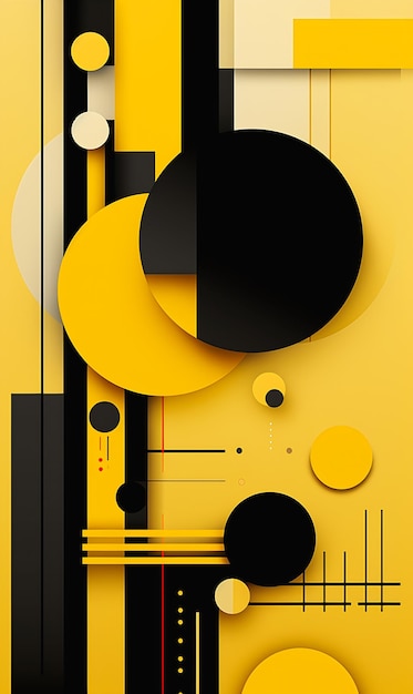 linhas closeup amarelo preto design abstrato construtivista harpers sol fundo gravitacional