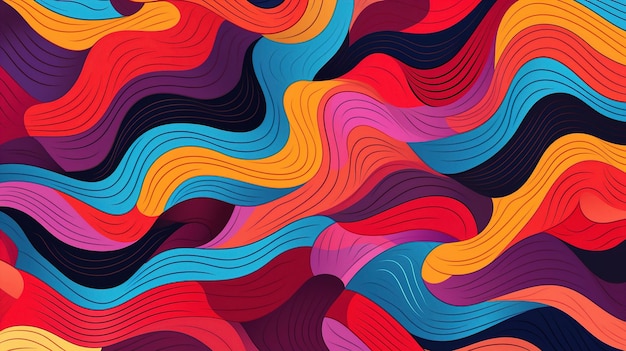 linhas coloridas de diferentes cores estão dispostas em uma espiral.