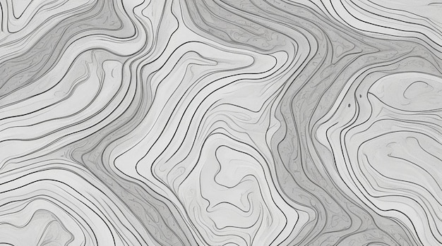 Foto linhas de contorno topográficas mapeiam padrão perfeito